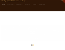 Tablet Screenshot of phillipislandchocolatefactory.com.au